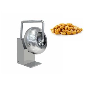 Buy cheap 220V Candy Production Line , Industrial Nuts Peanut Chocolate Almond Sugar Coating Pan Machine from wholesalers
