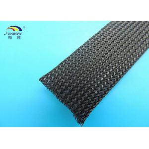 Buy cheap Polyester monafilament Black expandable braided cable sleevings from wholesalers