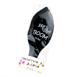 Buy cheap 36" Exploding Black Giant Gender Reveal Confetti Balloon from wholesalers