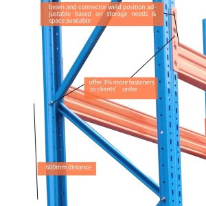 Warehouse Storage Solution Selective Pallet Rack with Back Stopper