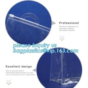 Biodegradable Customised printing Clear PVC Cosmetic Standup Zip lockk Pouch