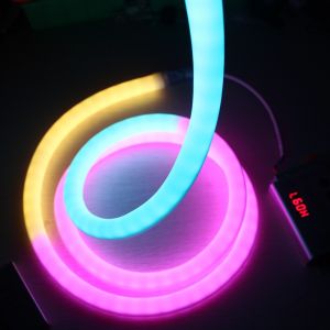 50m Good price 360 degree round led light neon replacement with DMX control in