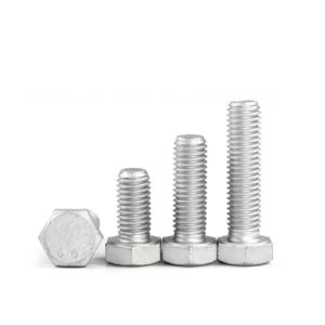 8.8 10.9 ASTM A325 High Strength DIN933 Hot Dip Galvanized Hex head Bolts and