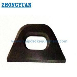 China JIS F 3410 Type A & B Mild Steel Forging Steel Oval Eyeplate Ship Mooring Equipment on sale