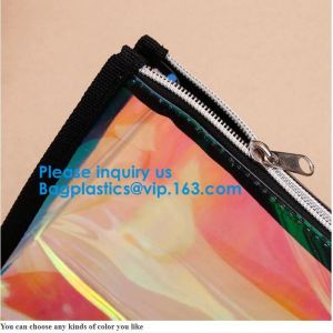 Travel Transparent Exquisite Zippered Handbag PVC Waterproof Toiletry Case Clear