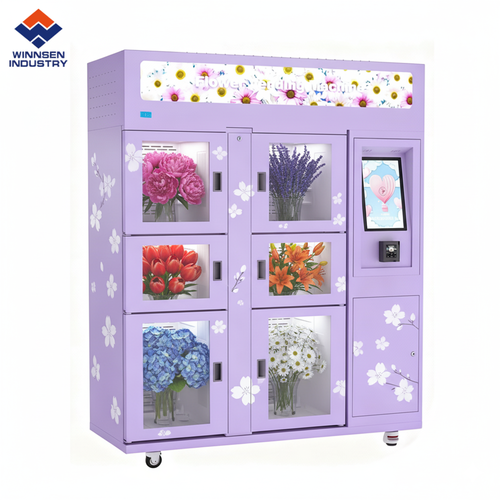 Buy cheap Automatic Fresh Flower Vending Machine with 12mm Insulation Material R134a Refrigerant and Multi-lingual Software UI from wholesalers