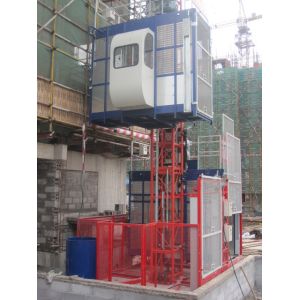 Buy cheap Twin Cage Scaffold Hoist / Material Hoist 1000kg Load Capacity from wholesalers