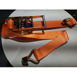 Buy cheap RATCHET TIE DOWN 75mm  , Accroding to EN1492-1 ,LC 5000/10000daN , double J hook from wholesalers