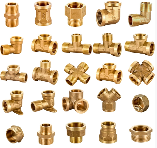 Brass Push Fit Swivel Tee Connector for PEX and Copper Pipes