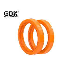 GDK Hydraulic Cylinder Piston Seal PU Material Orange Colour Hallite Seal For