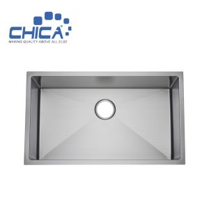 Buy cheap Can be customized Rectangular Handmade Single Bowl Stainless Steel kitchen Sinks Washing Basin from wholesalers