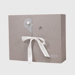 Biodegradable Baby Clothes Custom Clothing Boxes With Leather Handle