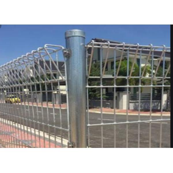 Strong BRC Mesh Fencing Defensive Roll Top Bottom Security Welded Fence