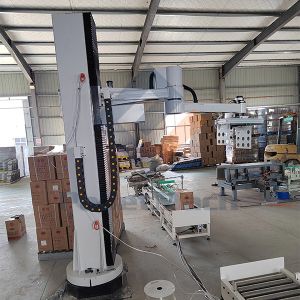 Advanced PLC And HMI Control System Robotic Palletizer for and 6-7 Kg Air Usage