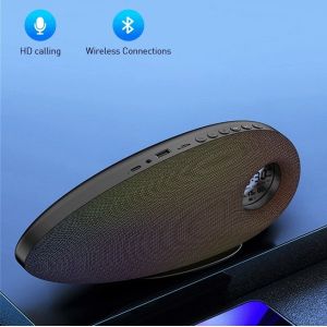 Buy cheap SM-2402 Model Shark Tooth Shaped Wireless Clock with Colorful Lights and Fabric Cover from wholesalers