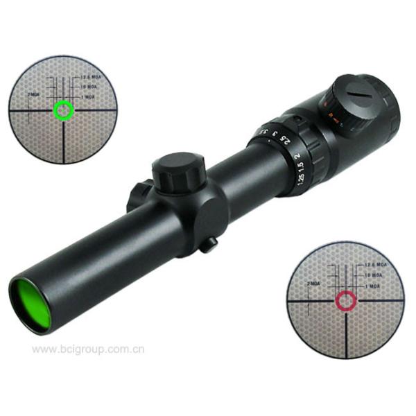 Buy cheap laser green riflescope 1.25 - 5×26 IR illuminated riflescopes from wholesalers