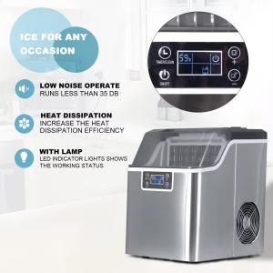 220V Mini Portable Ice Cube Block Making Automatic Countertop Ice Machines for