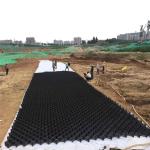 Buy cheap ASTM GRI GM13 Standard 50mm Height HDPE Geocell for Driveway Foundation Reinforcement from wholesalers