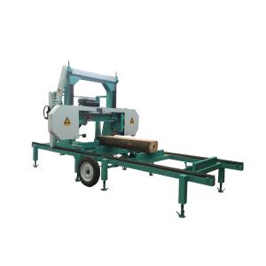 China Diesel Horizontal Portable Band Saw Machine For Cutting Tree Trunk on sale