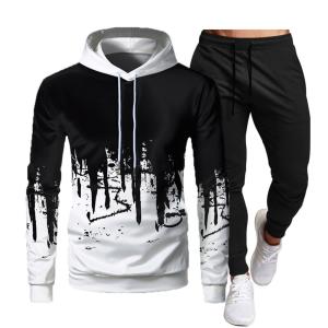 Buy cheap ODM Men Tracksuit Set Sportswear Hooded And Pant Pullover Two Piece from wholesalers