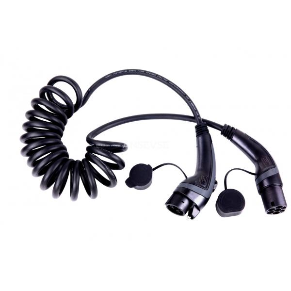 Buy cheap 32A 250V 7kW Type 1 To Type 2 EV Charging Cable IEC 62196-2 Mode 3 Charging Cable from wholesalers