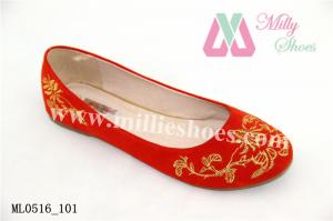 China 2014 New Design Ladies Wholesale China Cheap Flat Shoe(ML0516_101) on sale