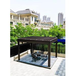 China Aluminum Louvered Pergola Metal Pergola With Retractable Roof Louvered Pergola on sale