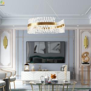 Buy cheap Iron Electroplating Crystal Home Art Baking Paint Gold LED Nordic Pendant Light from wholesalers
