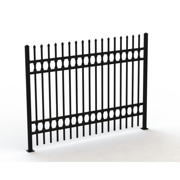 Buy cheap 2 Rails, 3 rails garrison security fencing panels 2100mm x 2400mm from wholesalers