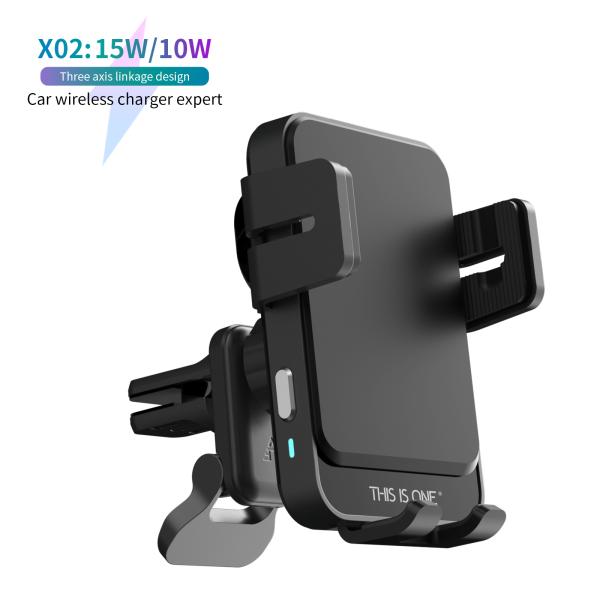 Buy cheap Auto Clamping Wireless Car Phone Holder with Coil Alignment and Smart Tracking for Universal Compatibility from wholesalers