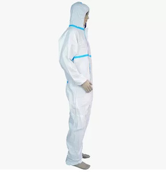 Buy cheap Hooded Disposable Protective Suit , Waterproof Isolation Gown Work Safety from wholesalers