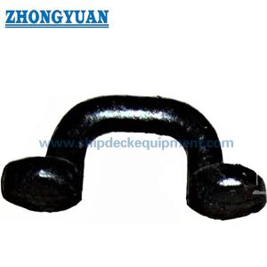 China JIS F3410 Type E  Forging Steel Oval Eye Plate O Ring Ship Mooring Equipment on sale
