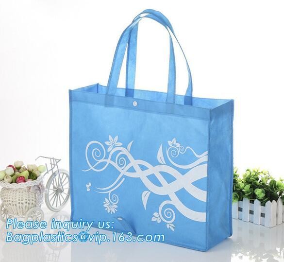 Customized polypropylene tnt white laminated non woven bag, Customized foldable