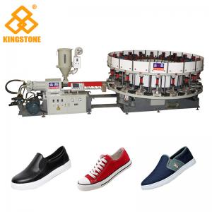 Buy cheap CE SGS 2-3 Workers PVC Shoes Making Machine With Upper Lasting / 30-35kw/H product