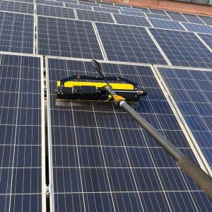 Buy cheap Valued 7.5 M Handle Dual Power Supply Modes Rolling Brush for Solar Panel Cleaning from wholesalers