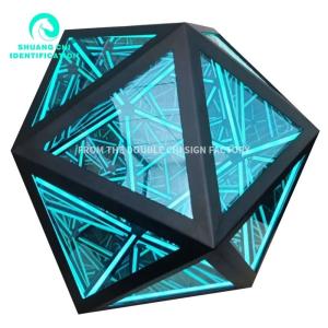 Buy cheap End 2023 Material 3D Vision Melaleuca Mirror Abyss Mirror with High Brightness LED Light from wholesalers