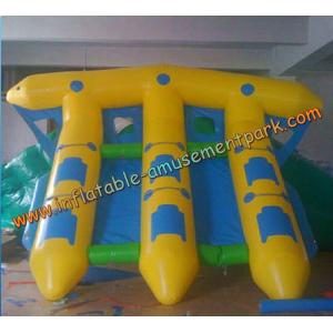 Buy cheap Yellow Inflatable Boat Toys , Inflatable Flyfish Boat Towable 4m x 4m from wholesalers