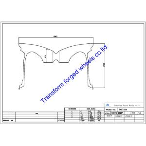 Buy cheap TM171001 forging wheels blanks of 17*10 monoblock wheels raw blanks drawing or Machining blanks from wholesalers