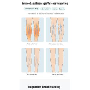 Corded Electric Wrap Around Leg Massager ROHS Heated Leg Massager Wraps