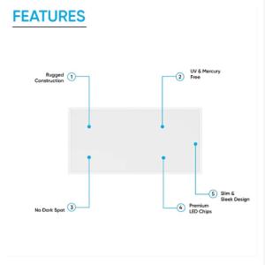 2 FT. X 4 FT. LED LIGHT FIXTURE 50W, BACK-LIT, FOR OFFICES SCHOOLS HEALTH CARE