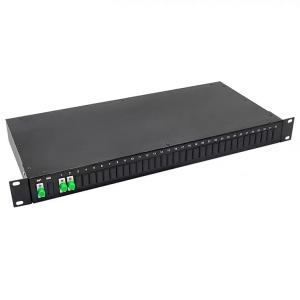 Buy cheap Low Insertion Rack Type  Fiber Optic PLC Splitter With Sc / Apc Connector from wholesalers