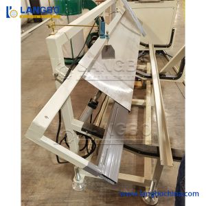 Buy cheap 1180mm Profile Size PVC Cable Trunk Making Machine With 8m Calibration Table and 55/110 Conical Twin Screw Extruder from wholesalers