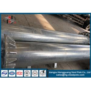 6-15M Hot Dip Galvanized Steel Tubular Pole For Transmission Line