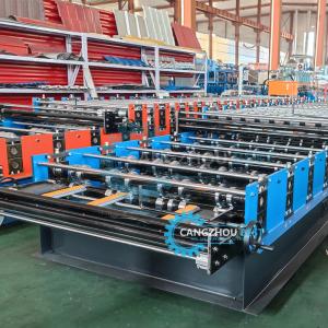 Buy cheap Hydraulic Automatic Cut-Off Roofing Sheet Roll Forming Machine from wholesalers