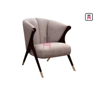 Buy cheap Crossed Solid Ash Wood Frame Chair H84cm Hotel Use With Armrest from wholesalers