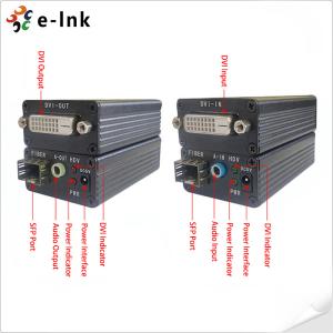 DVI Fiber Converter Mini-Type DVI Fiber Optic Extender With External Stereo