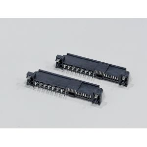 SAS 3.0 29Pin Female PCB Connector, 1.27mm Pitch Mixed SMT + TH Pin Terminal