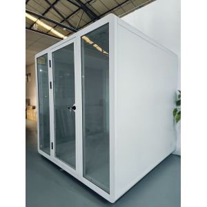 Buy cheap Steel Structure Soundproof Portable Booth Customized Modern Office Pods from wholesalers