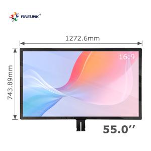 Multi Point Touch 55 Inch G G Touch Panel with Large LCD and Glass Glass FPC IC