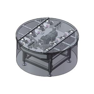 Buy cheap Industrial Aluminum Conveyor Line Roller Pallet Rotating Table Manufacturer Customization from wholesalers